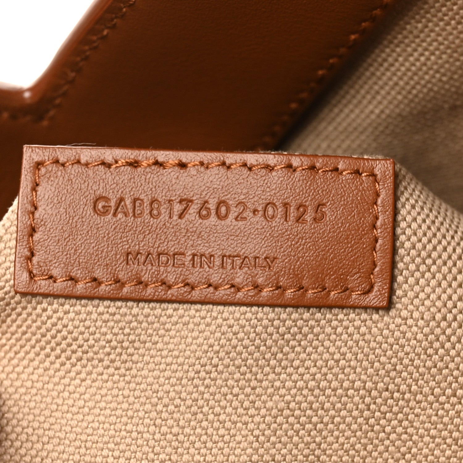 Canvas Calfskin Y Tote Desert Dust Brick
