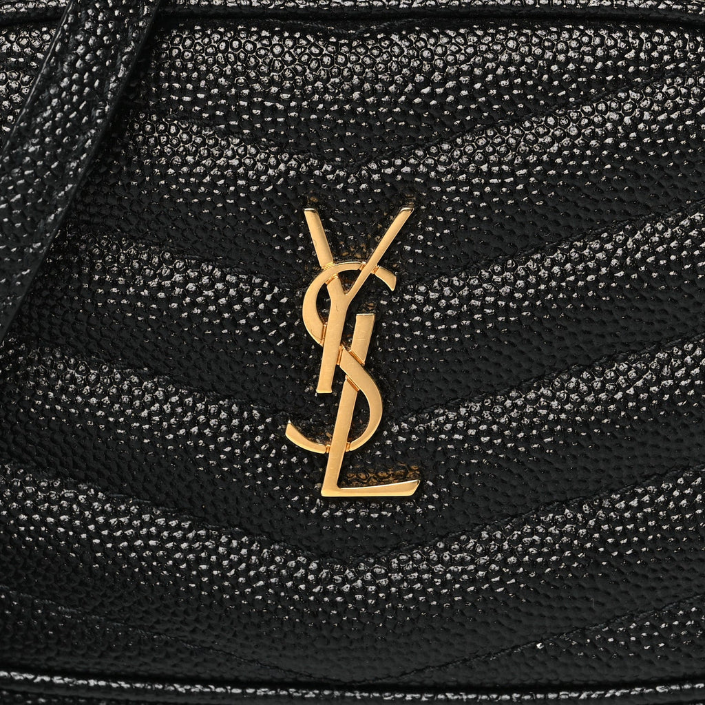Grain De Poudre Matelasse Monogram Baby Lou Camera Bag Black