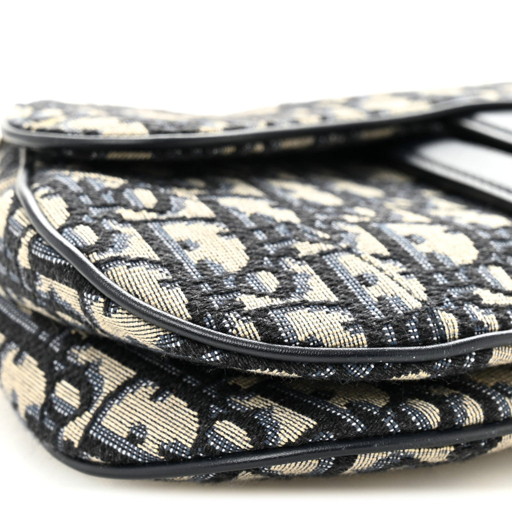 Oblique Mini Saddle Bag Blue