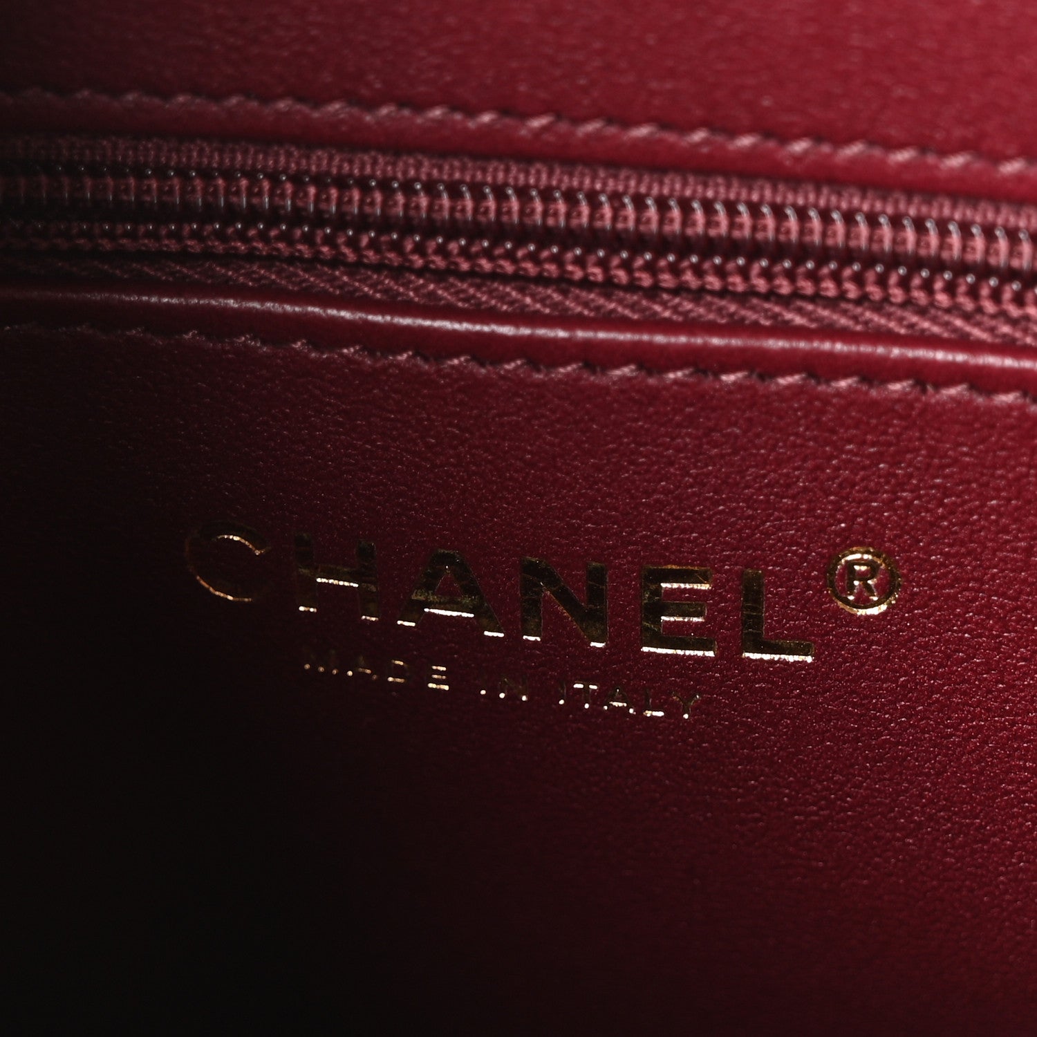 Shiny Lambskin Chevron Quilted Nano Kelly Shopper Dark Burgundy