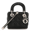 Lambskin Cannage Mini Lady Dior Black