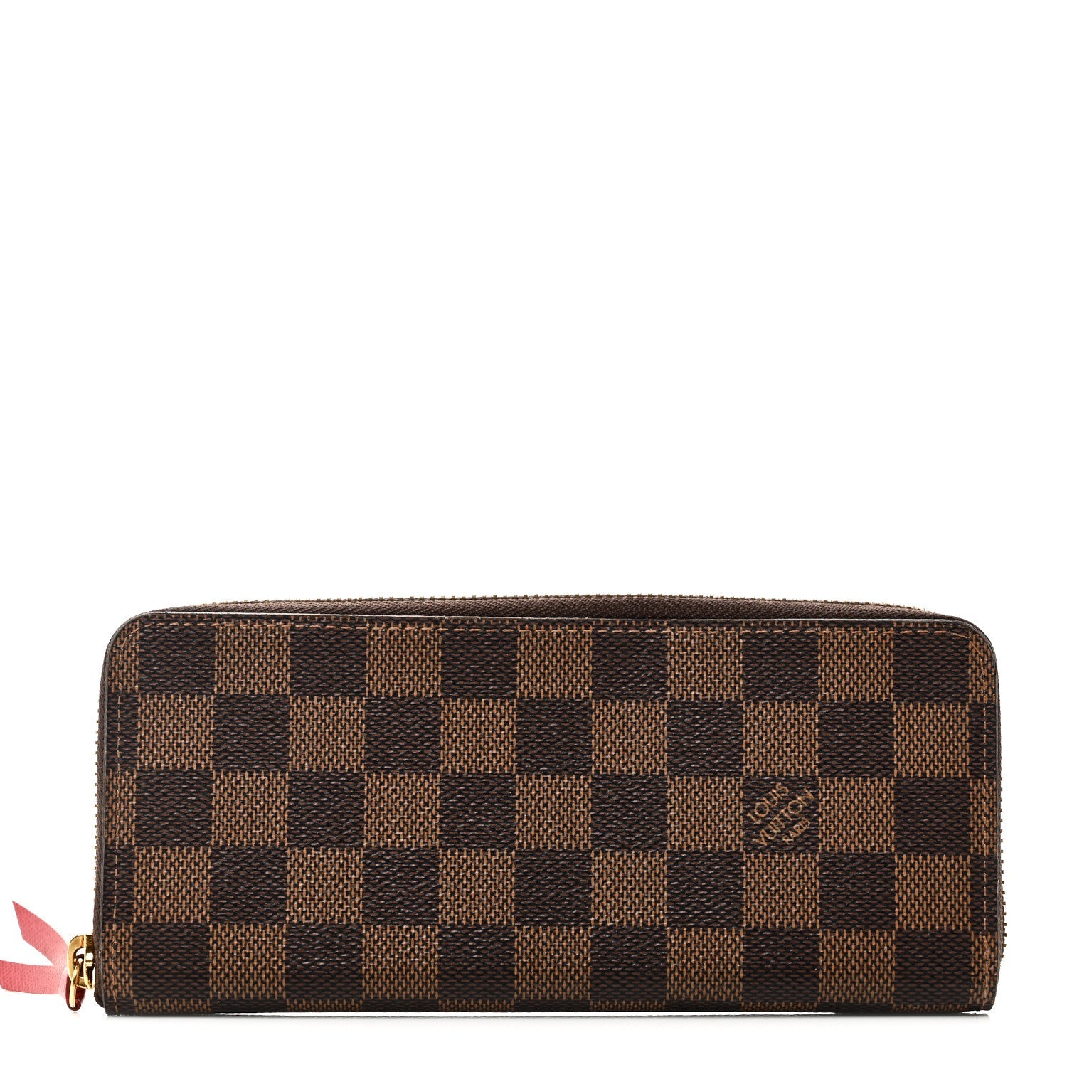Damier Ebene Clemence Wallet Cherry