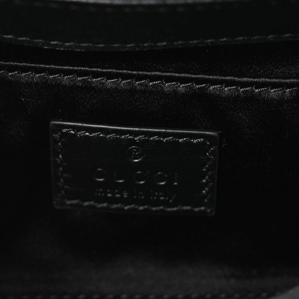 Nappa Vertical Matelasse Small Maxi Horsebit Chain Shoulder Bag Black