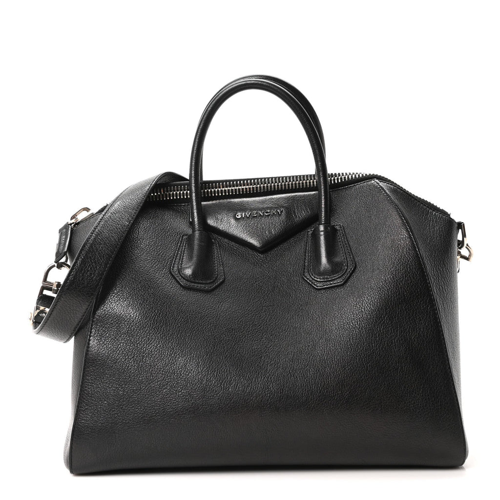 Sugar Goatskin Medium Antigona Black