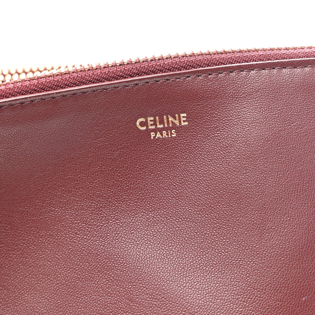 Lambskin Small Trio Crossbody Bag Burgundy