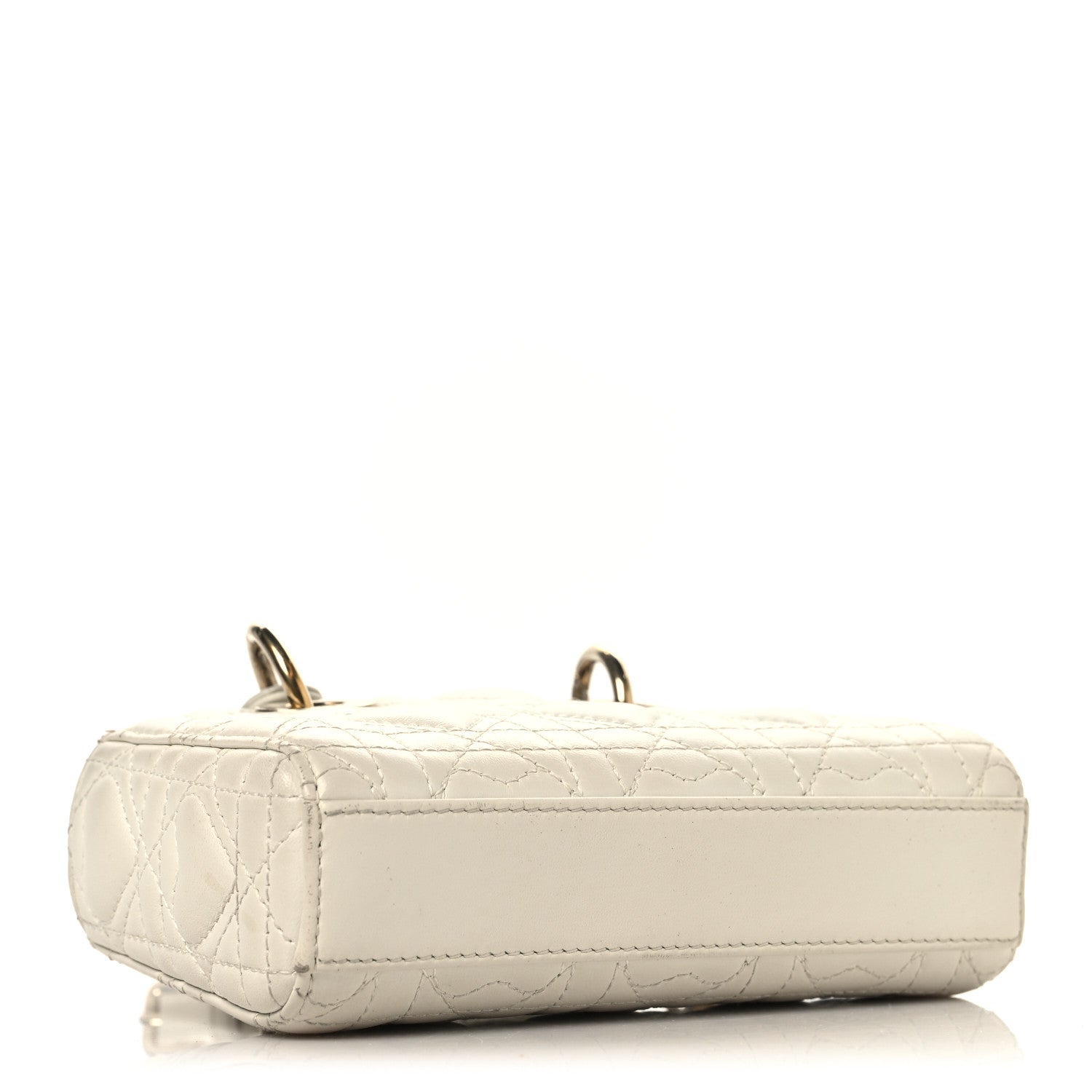 Lambskin Cannage Dioramour Micro Lady D-Joy Latte