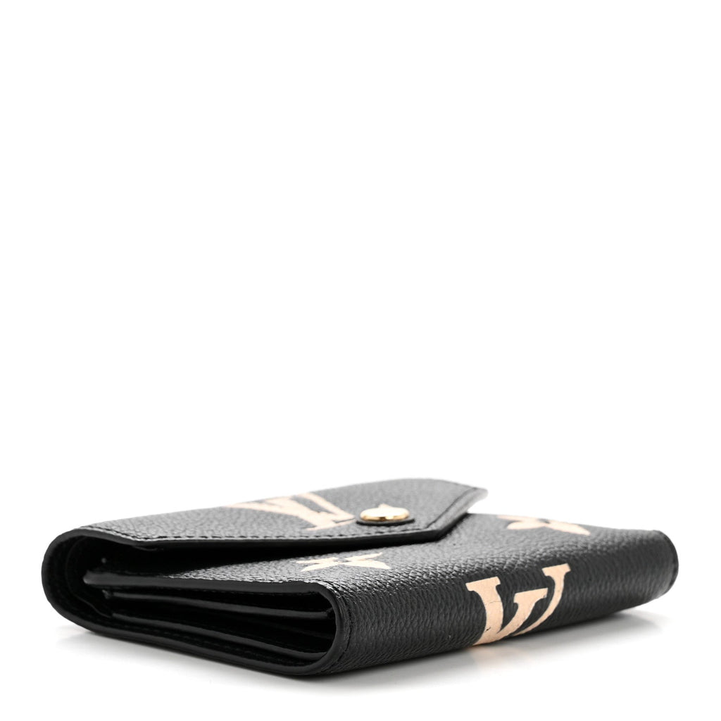 Empreinte Monogram Giant Victorine Wallet Black Beige