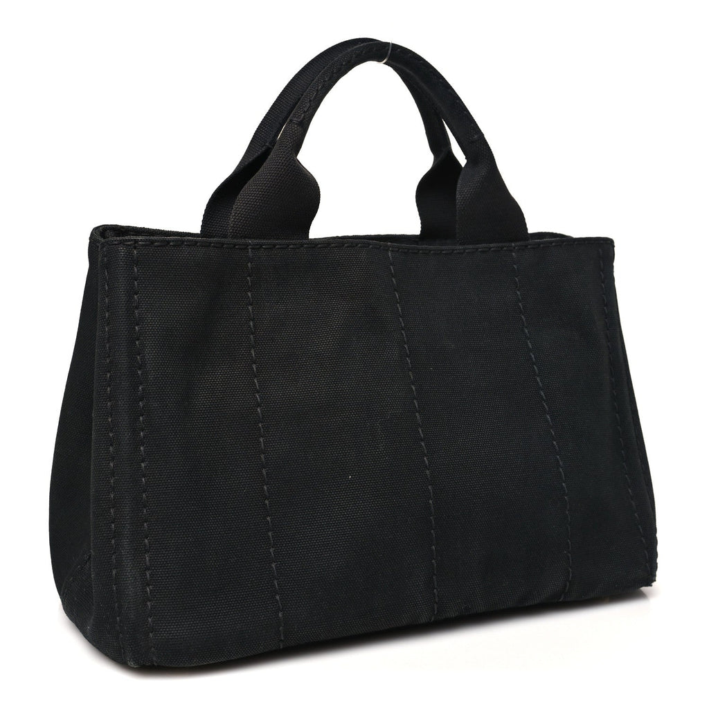 Denim Canapa Logo Tote Black