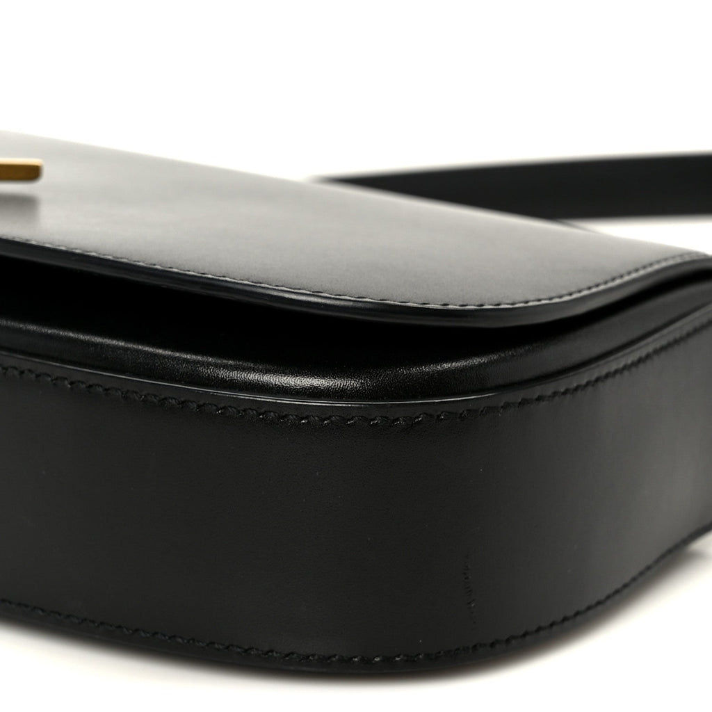 Box Calfskin Mini Voltaire Shoulder Bag Black