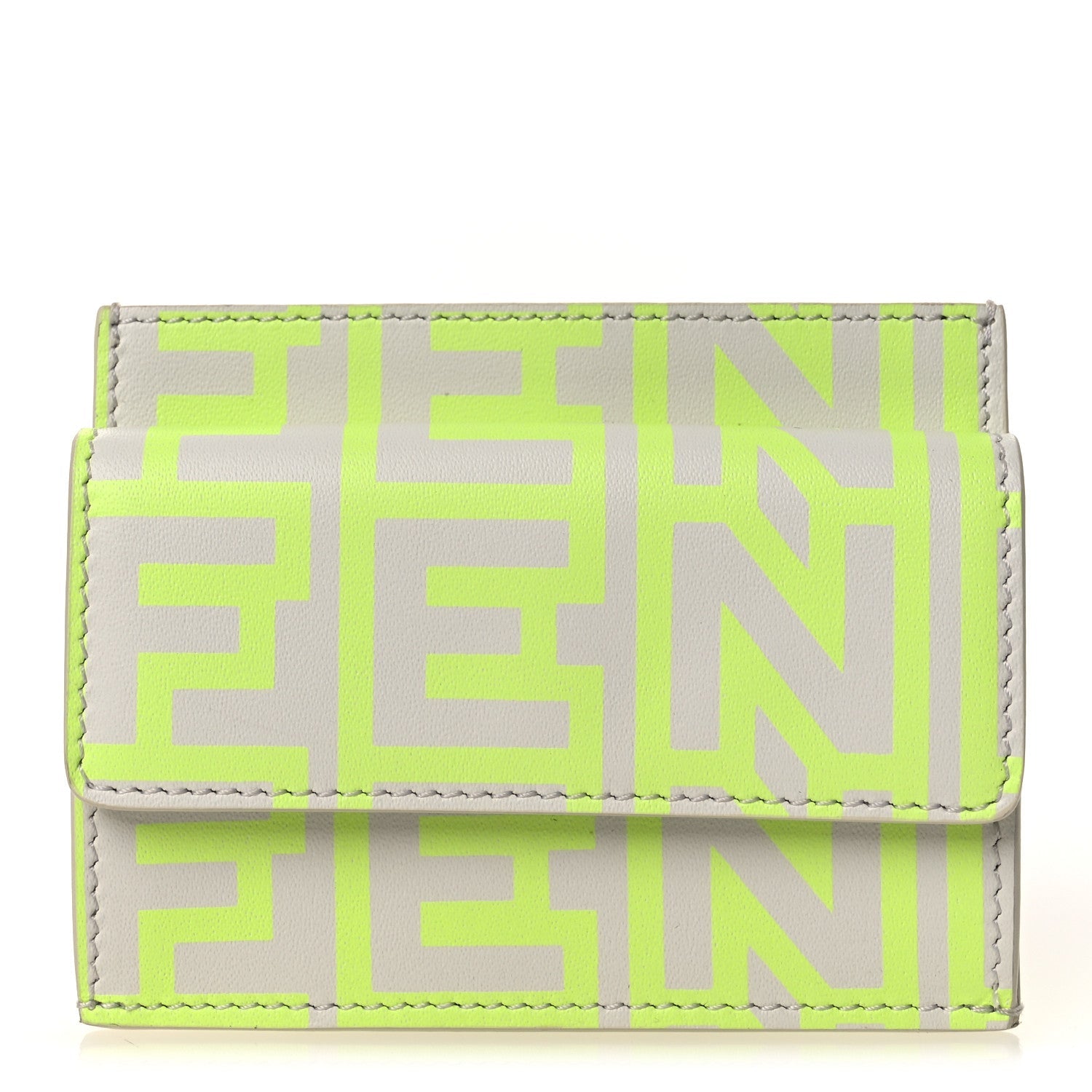 X MARC JACOBS Nappa Vitello King Logo Print holder White