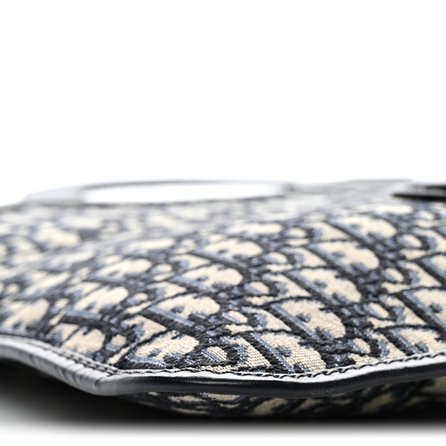 Oblique Fold Over Clutch Blue