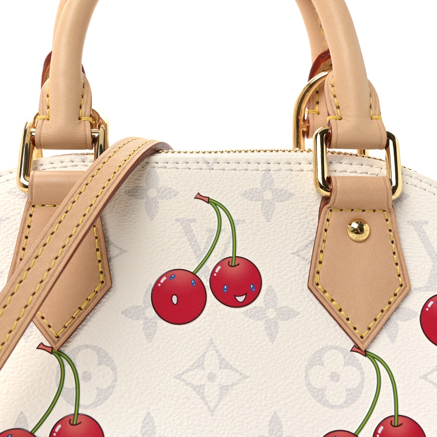 LV X TM Monogram Cerises Alma BB White