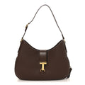 Pebbled Calfskin Monarch Hobo Bag Saddle Brown
