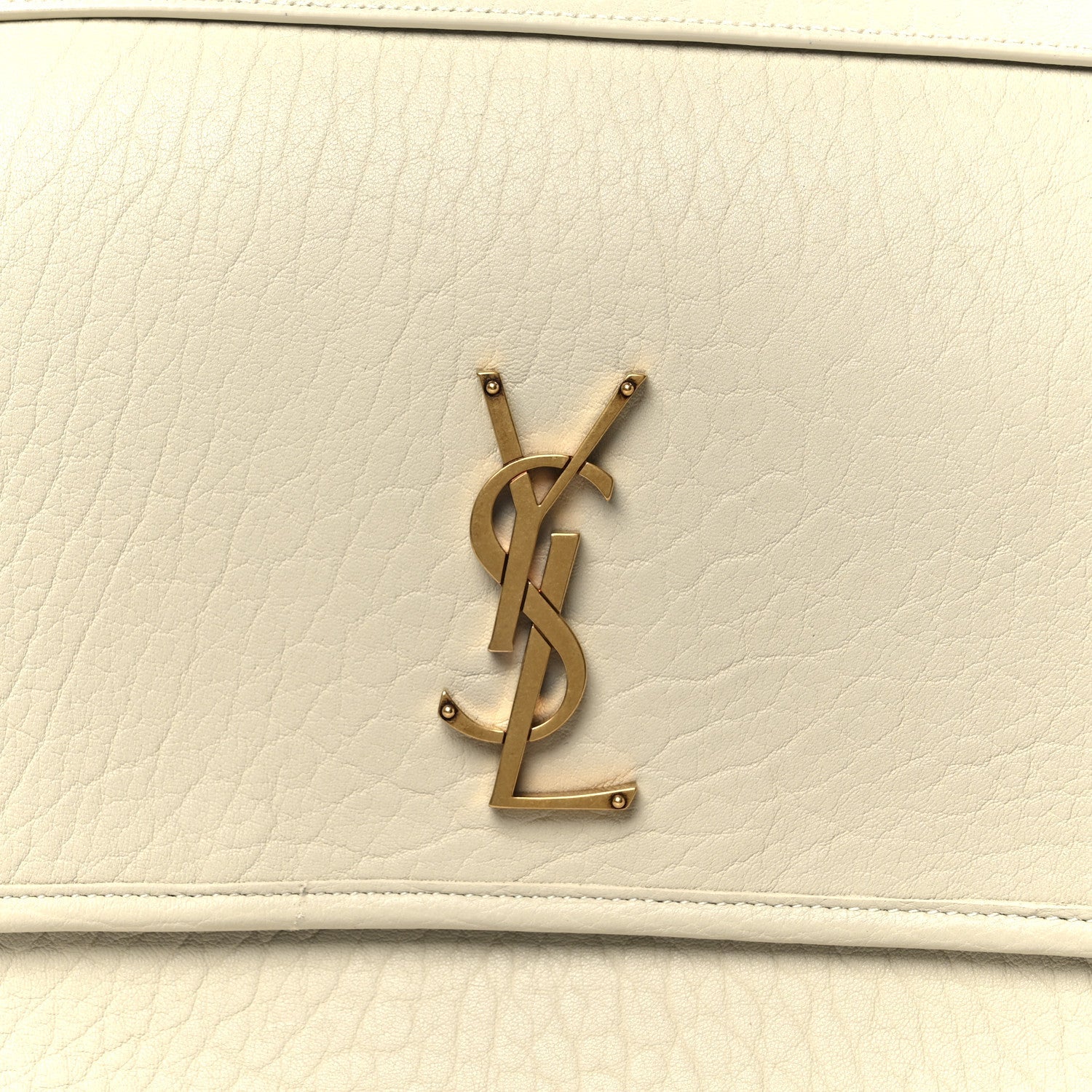 Grained Lambskin Monogram Large Niki Chain Satchel Crema Soft