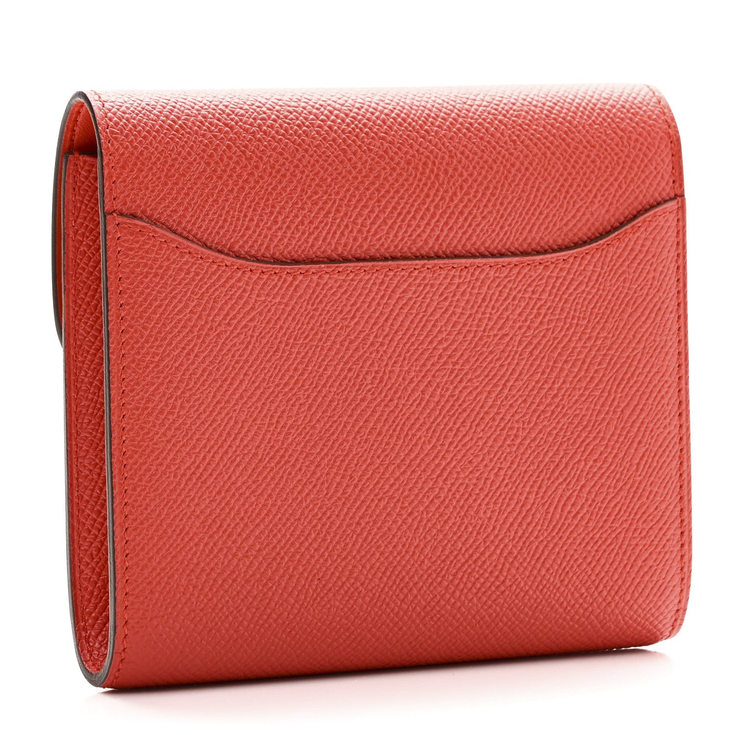 Epsom Enamel Constance Short Wallet Capucine Bleu Brighton