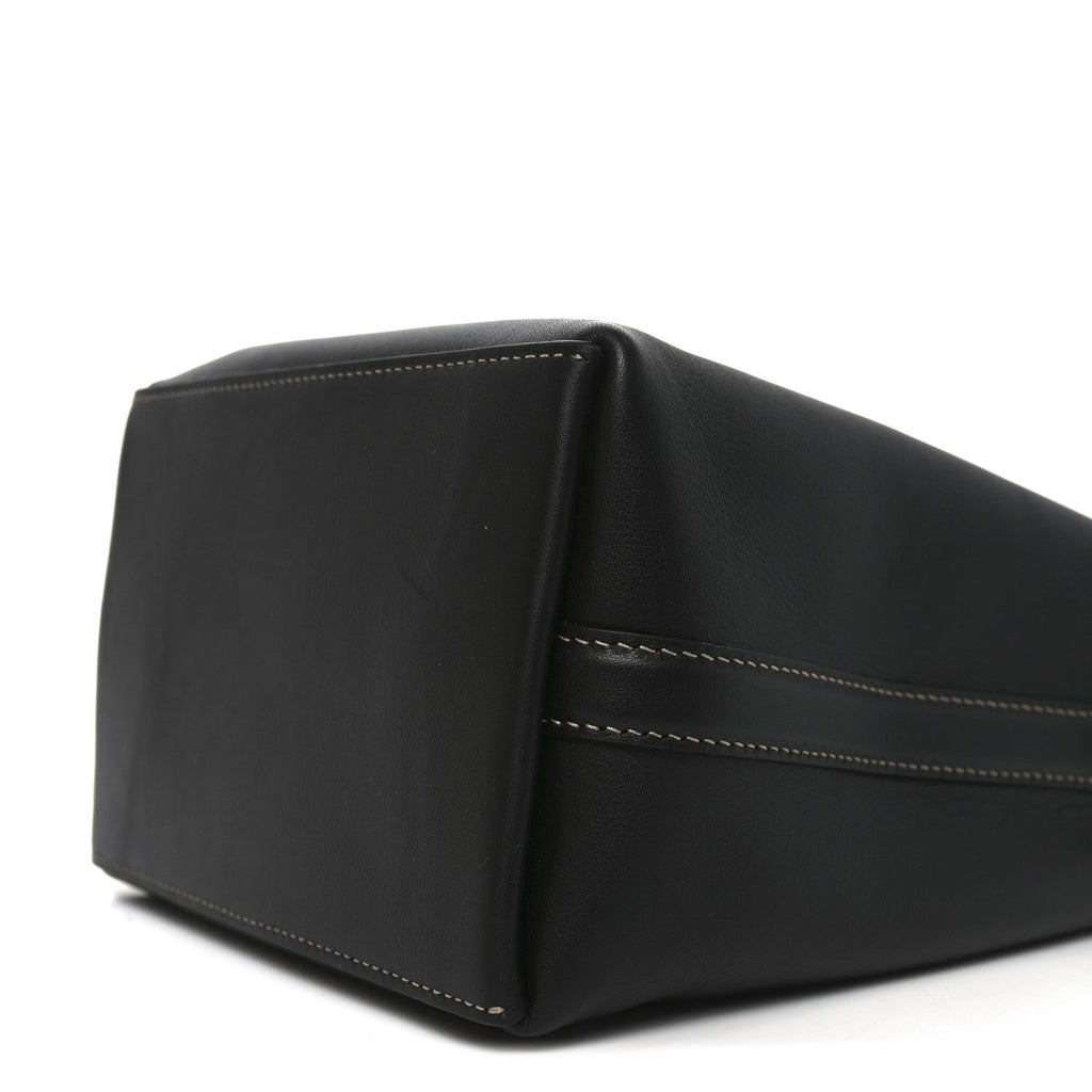 GG Calfskin Emblem Mini Bucket Bag Black