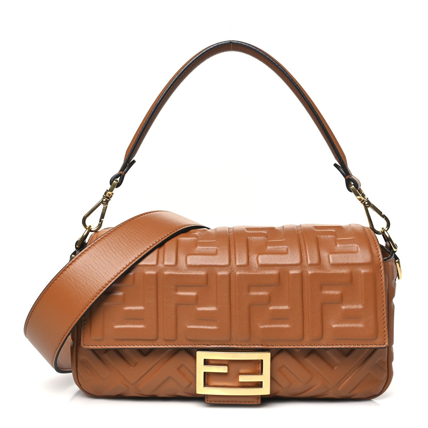 Nappa FF 1974 Embossed Baguette Coloniale