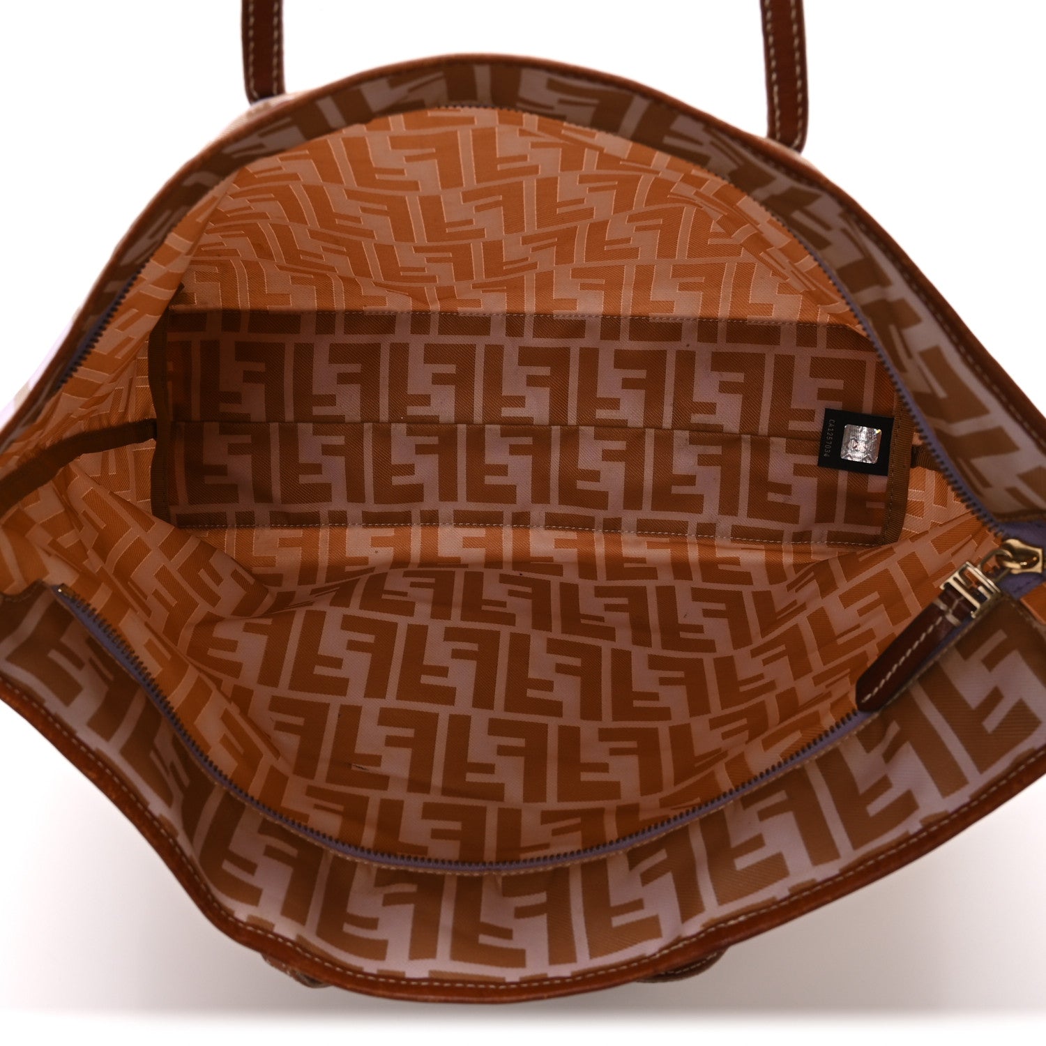 Zucca Roll Tote Beige Brown