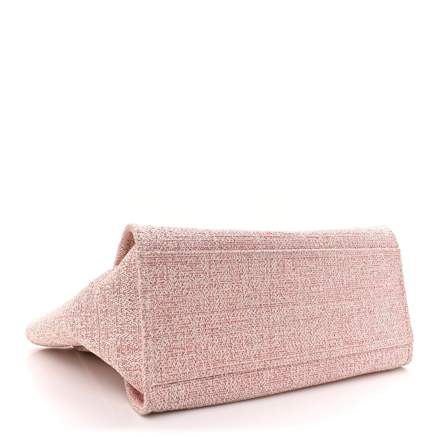 Lurex Boucle Deauville Medium Tote  Pink