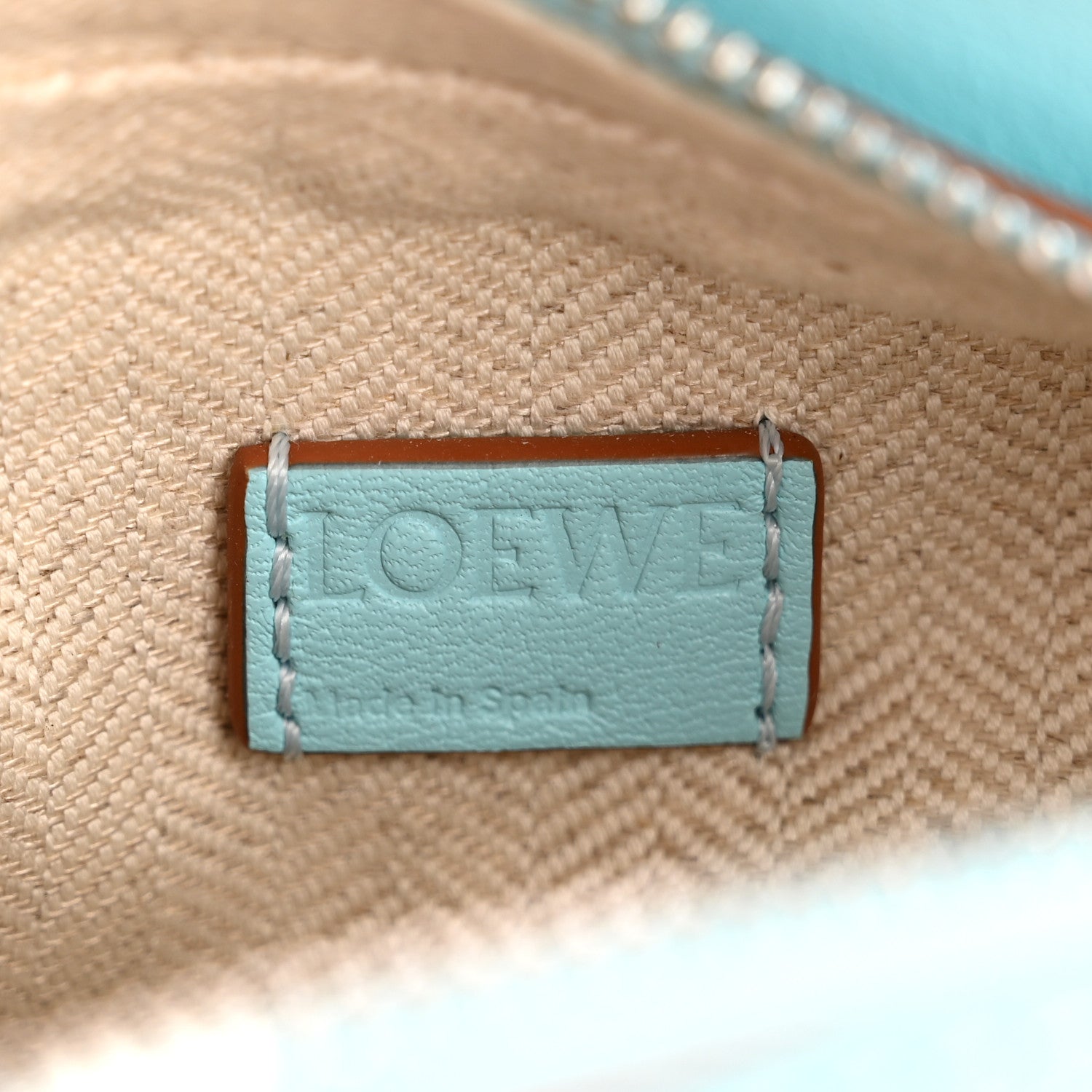 Calfskin Nano Puzzle Bag Pacific Aqua