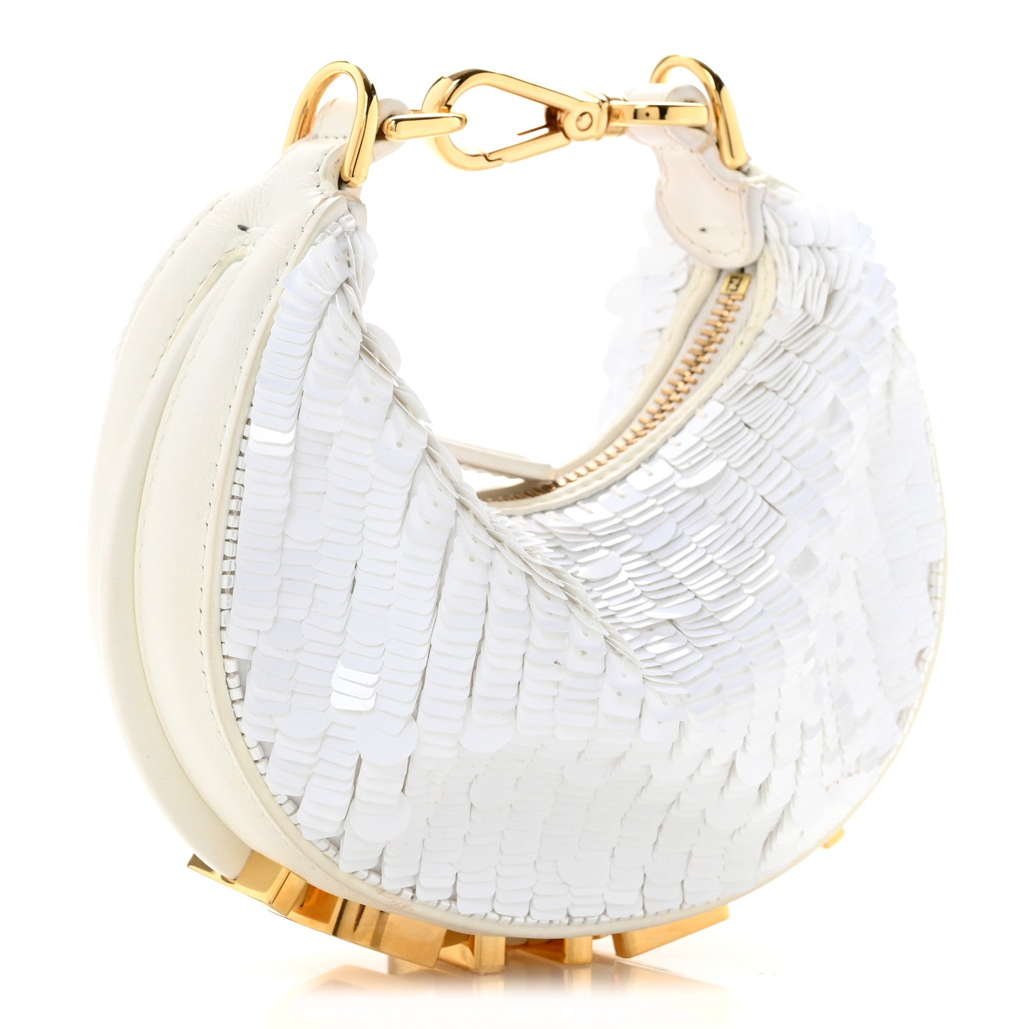 Sequin Paillettes Shiny Nappa Nano Fendigraphy Hobo Charm Ottico