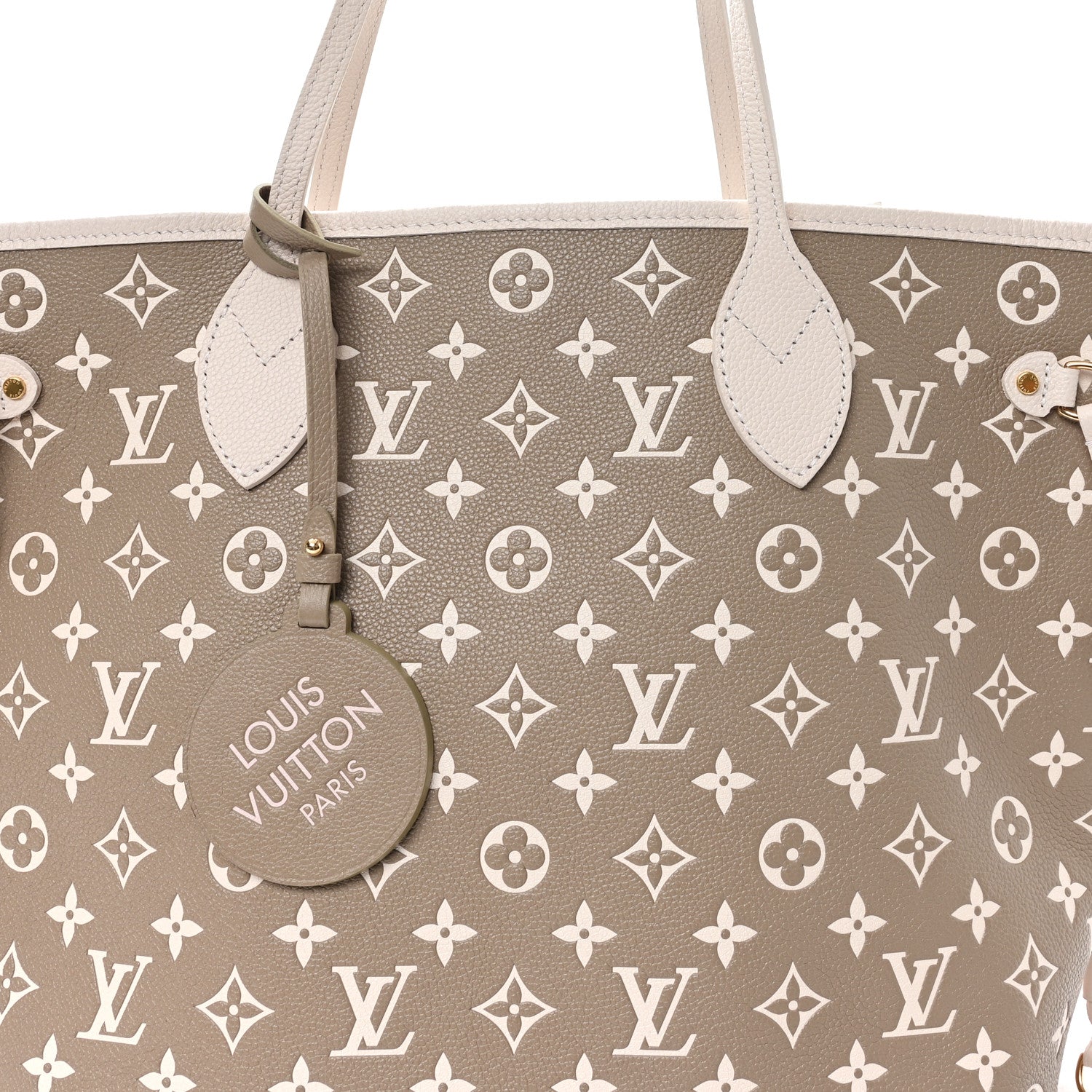 Empreinte Monogram Spring In The City Neverfull MM Kaki Beige Cream