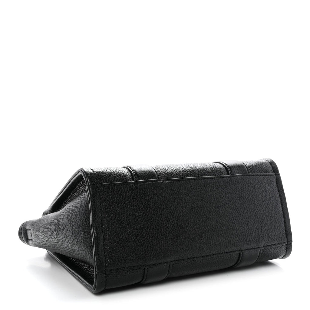 Grained Calfskin Small The Tote Bag Black