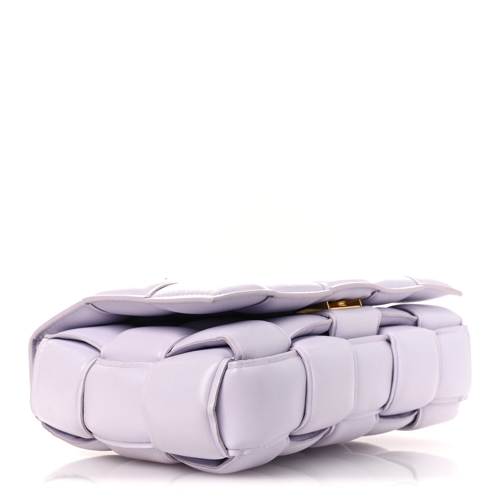 Nappa Maxi Intreccio Padded Cassette Crossbody Bag Mirth Washed