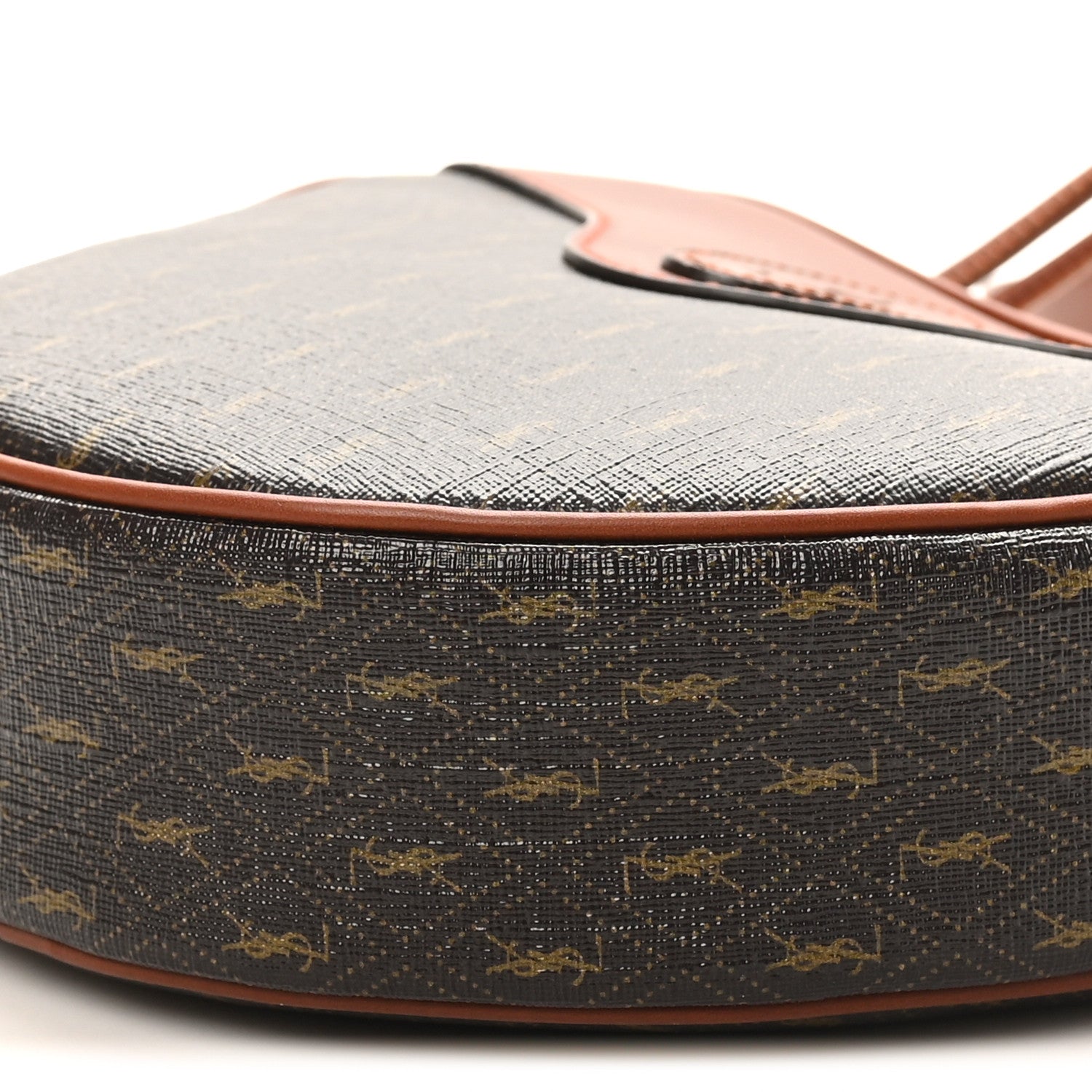 Canvas Smooth Calfskin Le Monogramme Coeur Crossbody Chestnut