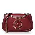 Calfskin Blondie Medium Shoulder Bag Dark Red