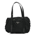 Tessuto Nylon Saffiano Tote Black