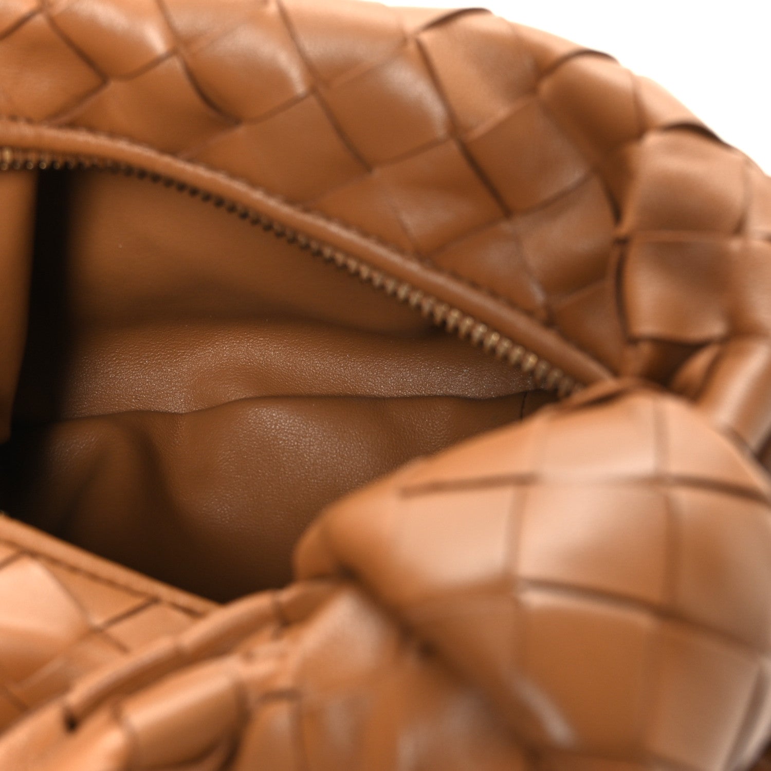 Nappa Intrecciato Mini Jodie Caramel