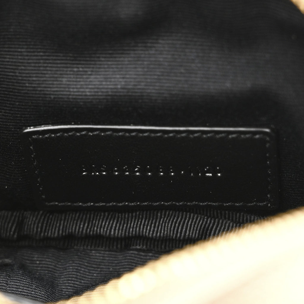 Grain De Poudre Matelasse Monogram Baby Lou Camera Bag Dark Beige