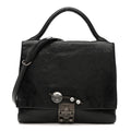 Vitello Shine Crystal Shoulder Bag Black