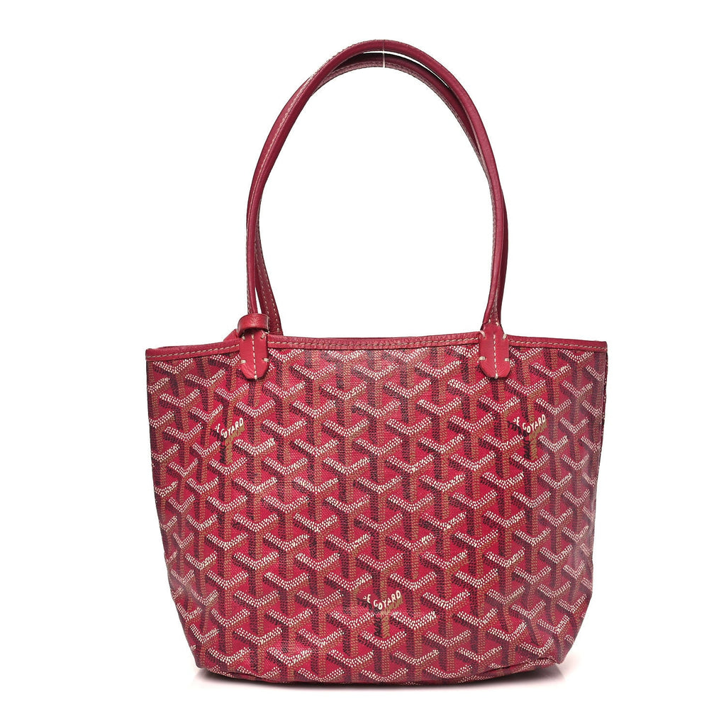 Goyardine Reversible Mini Anjou Red