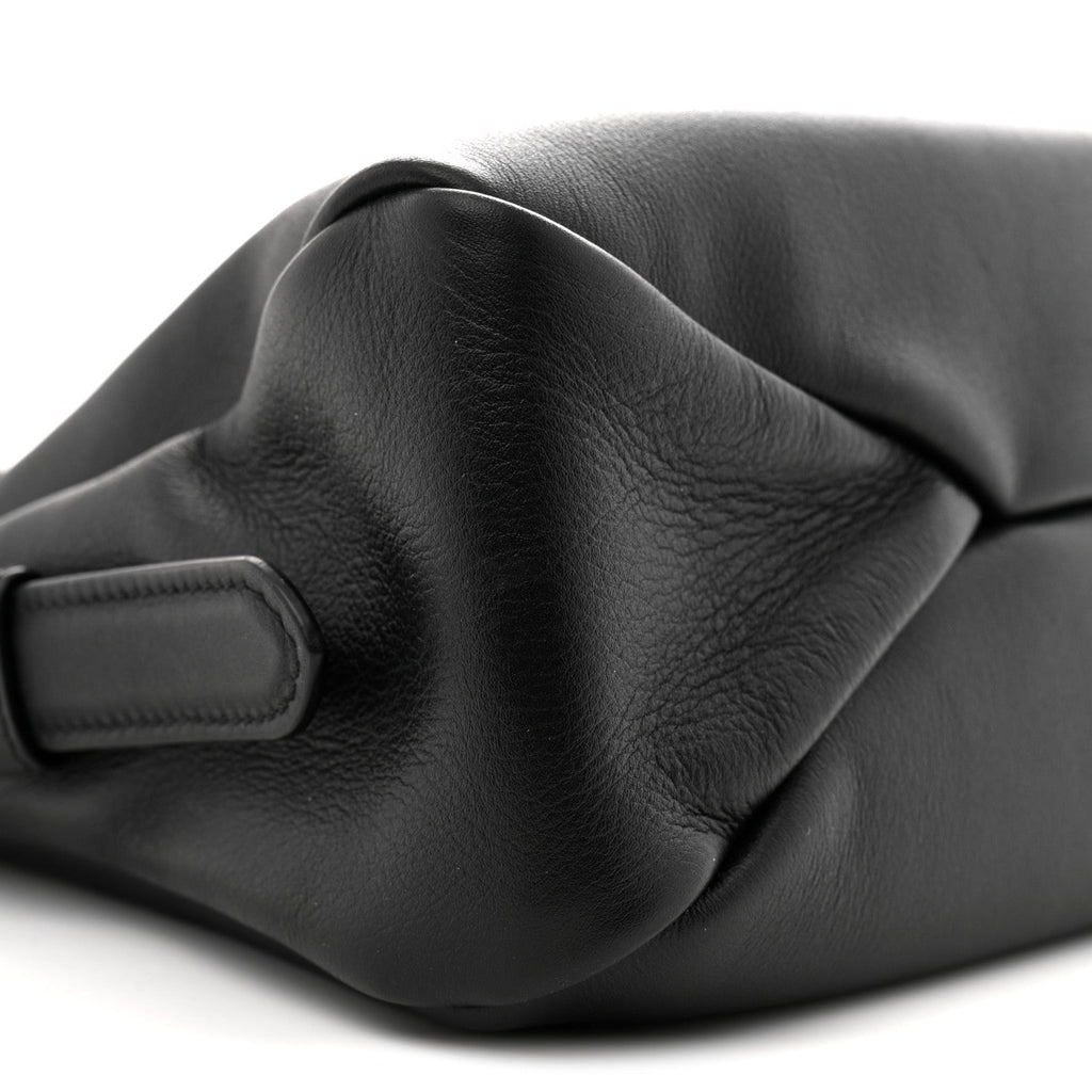 Soft Calfskin Medium Aimee Shoulder Bag Black