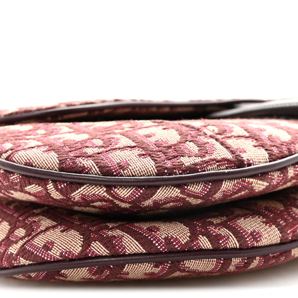 Oblique Saddle Bag Burgundy
