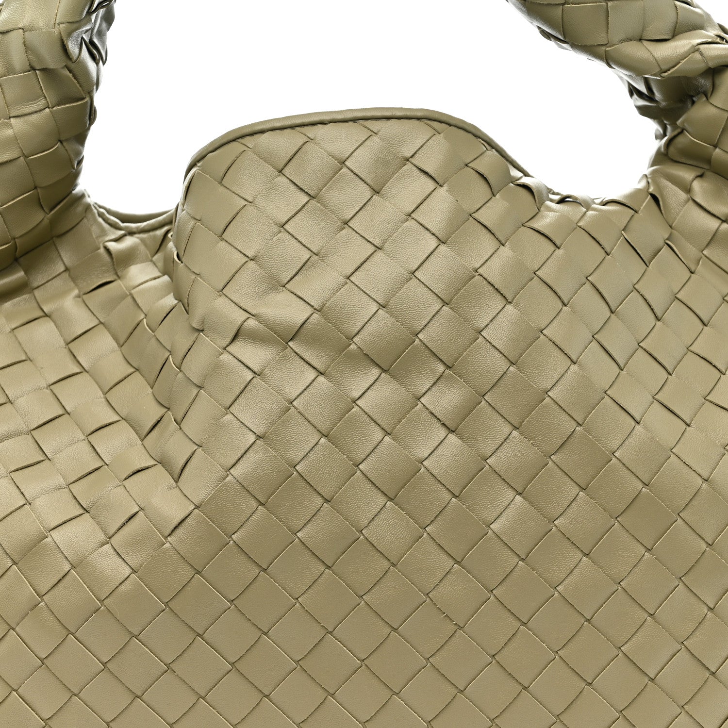 Calfskin Intrecciato Small Hop Travertine