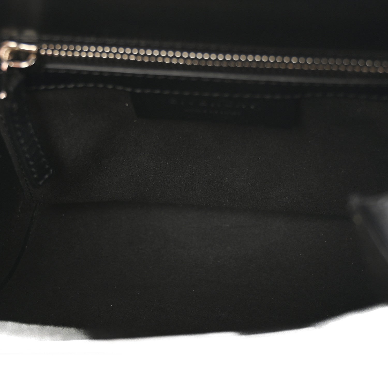 Calfskin Mini Pandora Box Logo Strap Crossbody Bag Black