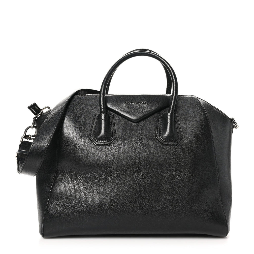 Sugar Goatskin Medium Antigona Black