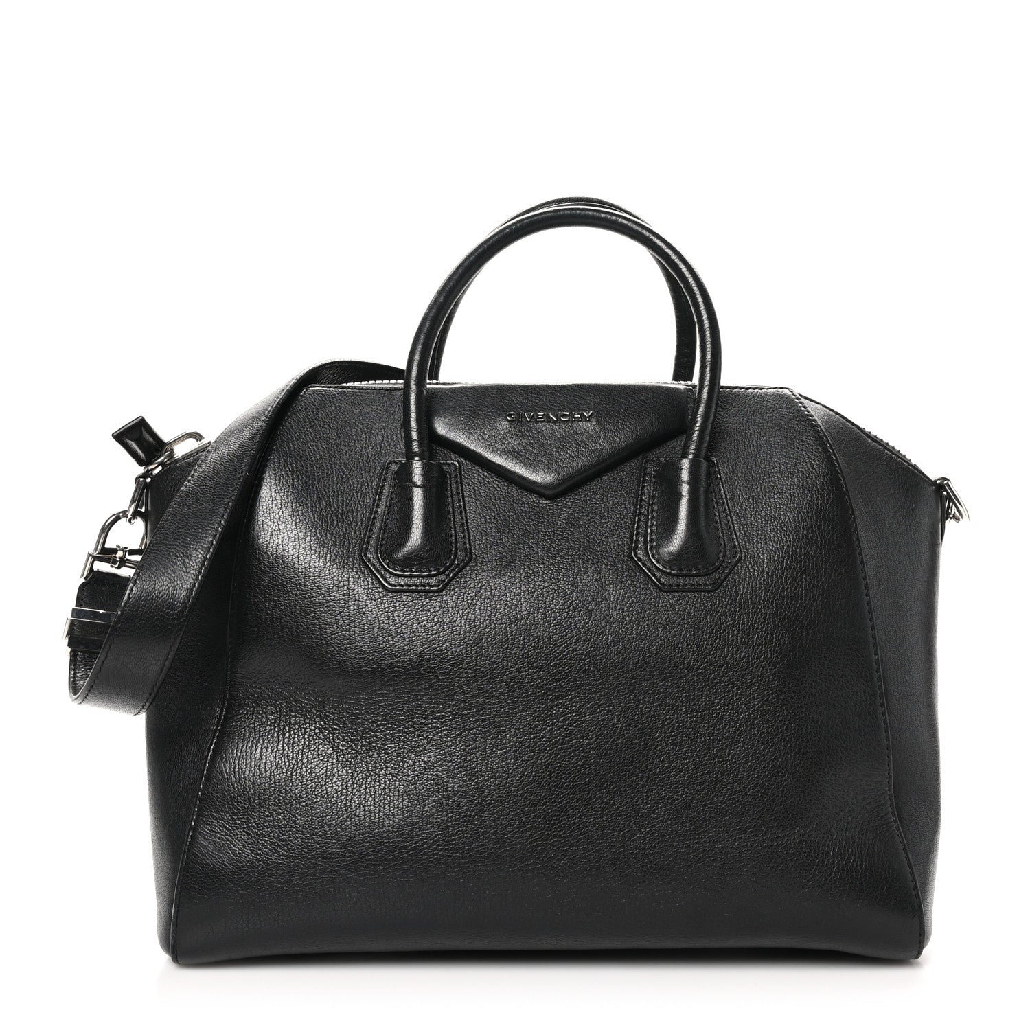 Sugar Goatskin Medium Antigona Black