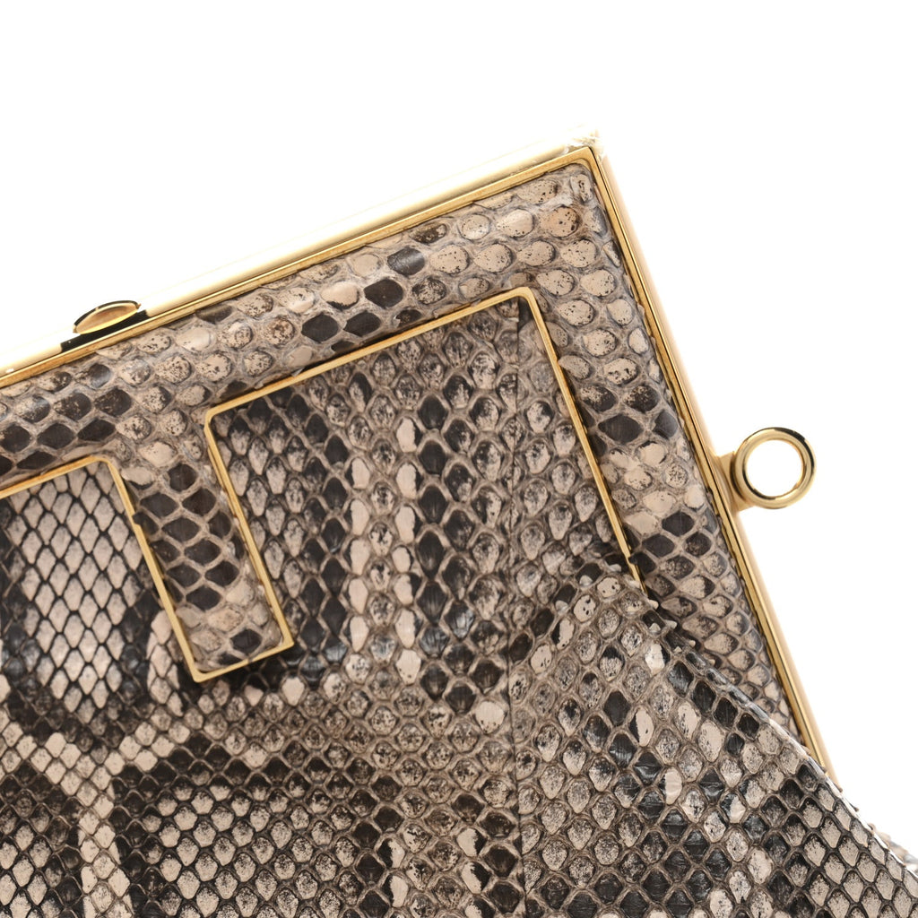 Snakeskin Small Fendi First Light Pink