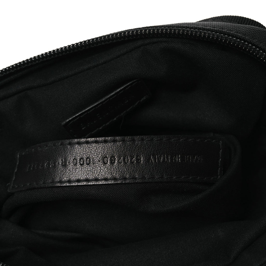 Nylon Logo Explorer Crossbody Messenger Bag Black