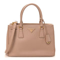 Saffiano Small Galleria Double Zip Tote Cammeo