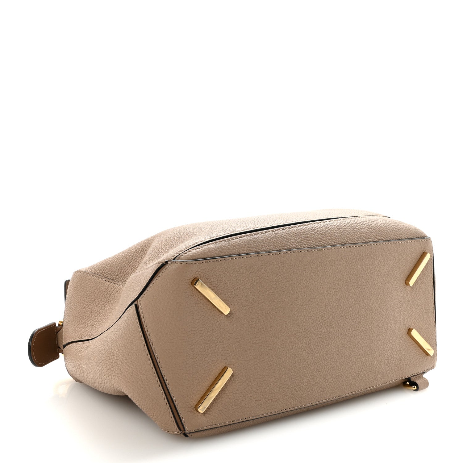 Grained Calfskin Medium Puzzle Bag Sand Mink