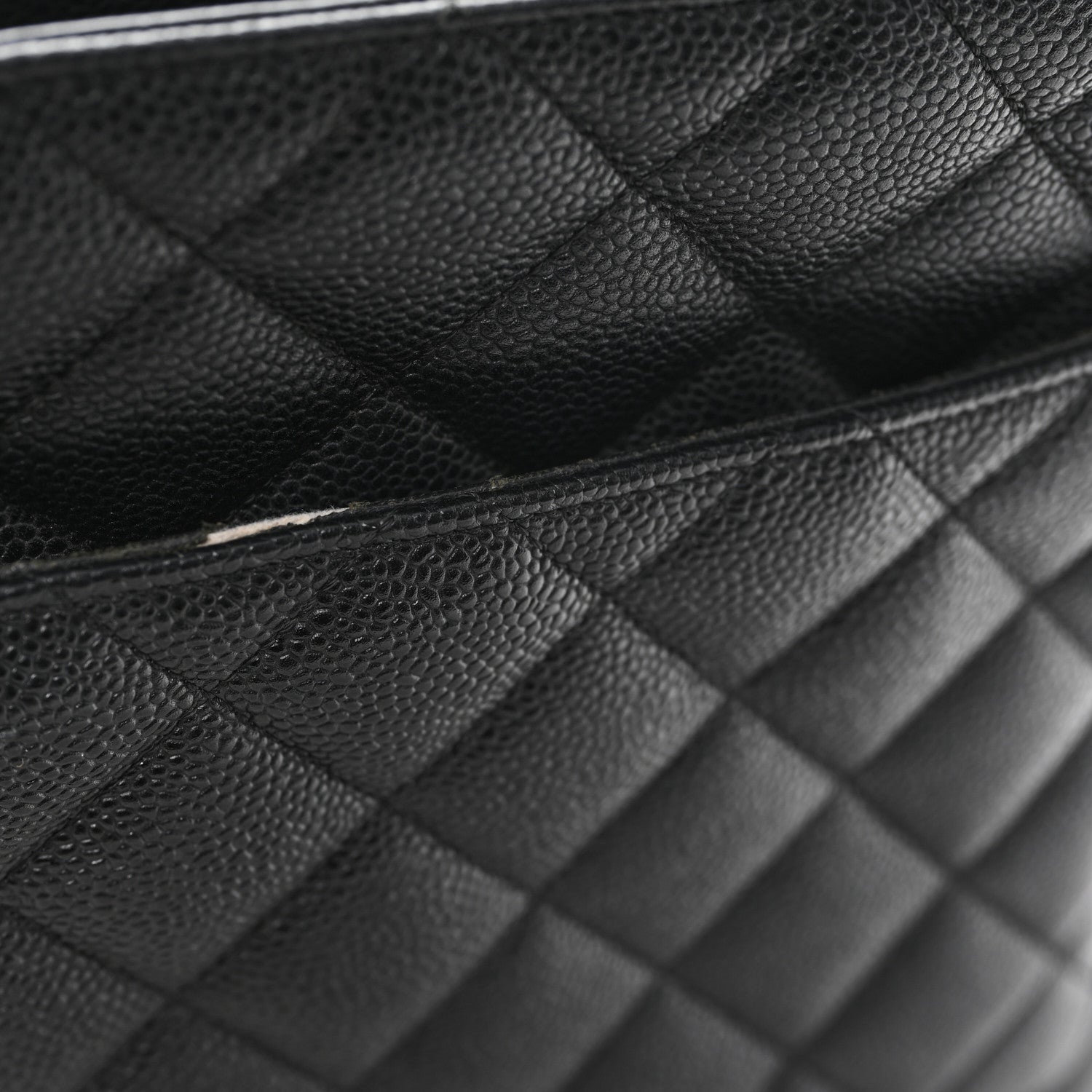Caviar Quilted Medallion Tote Black