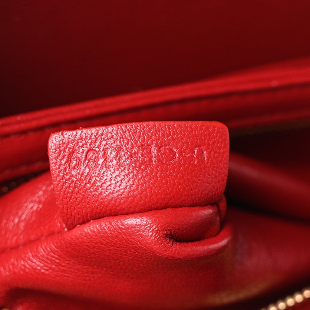 Shiny Calfskin Teen Triomphe Red