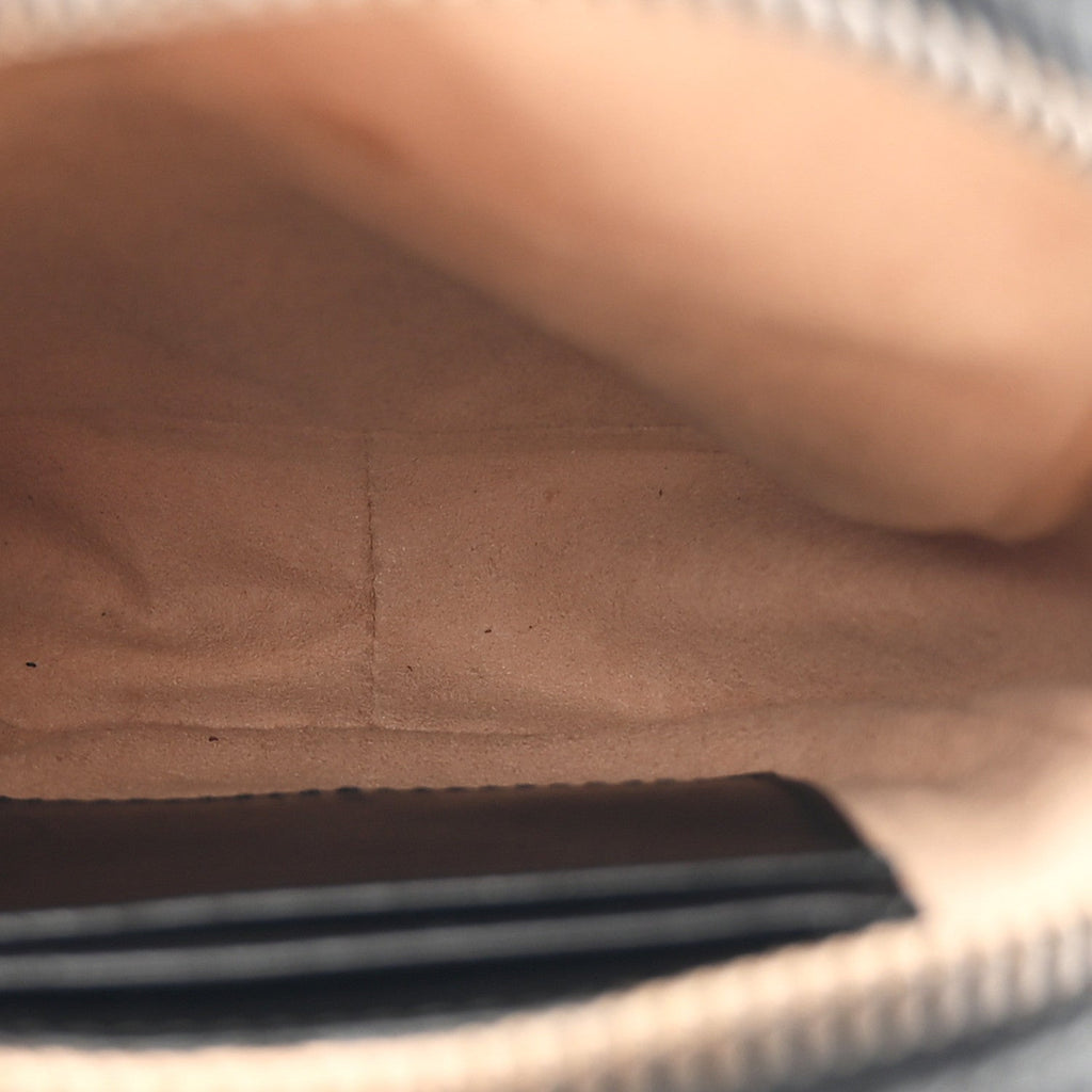 Calfskin Matelasse Mini GG Marmont Crossbody Bag Black