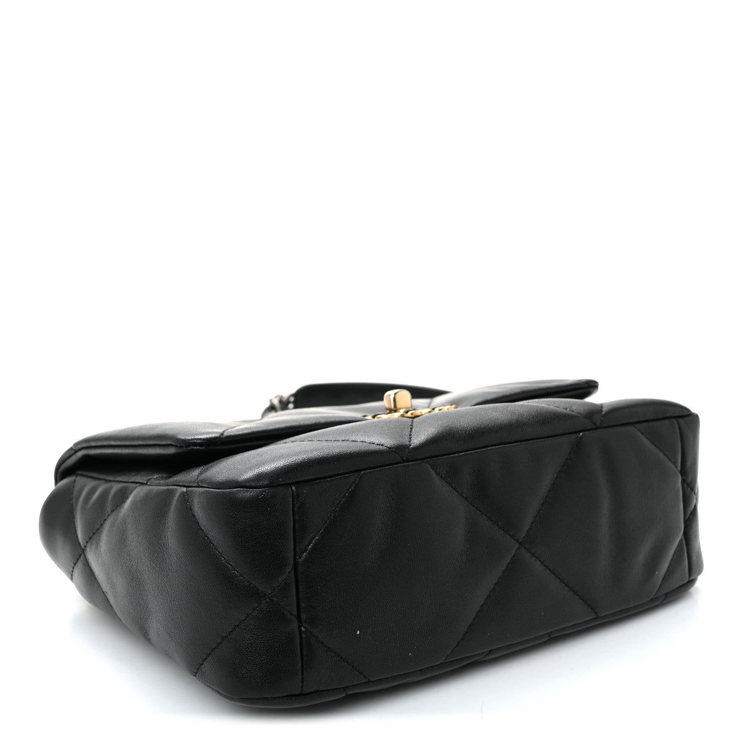 Lambskin Quilted Medium Chanel 19 Flap Black