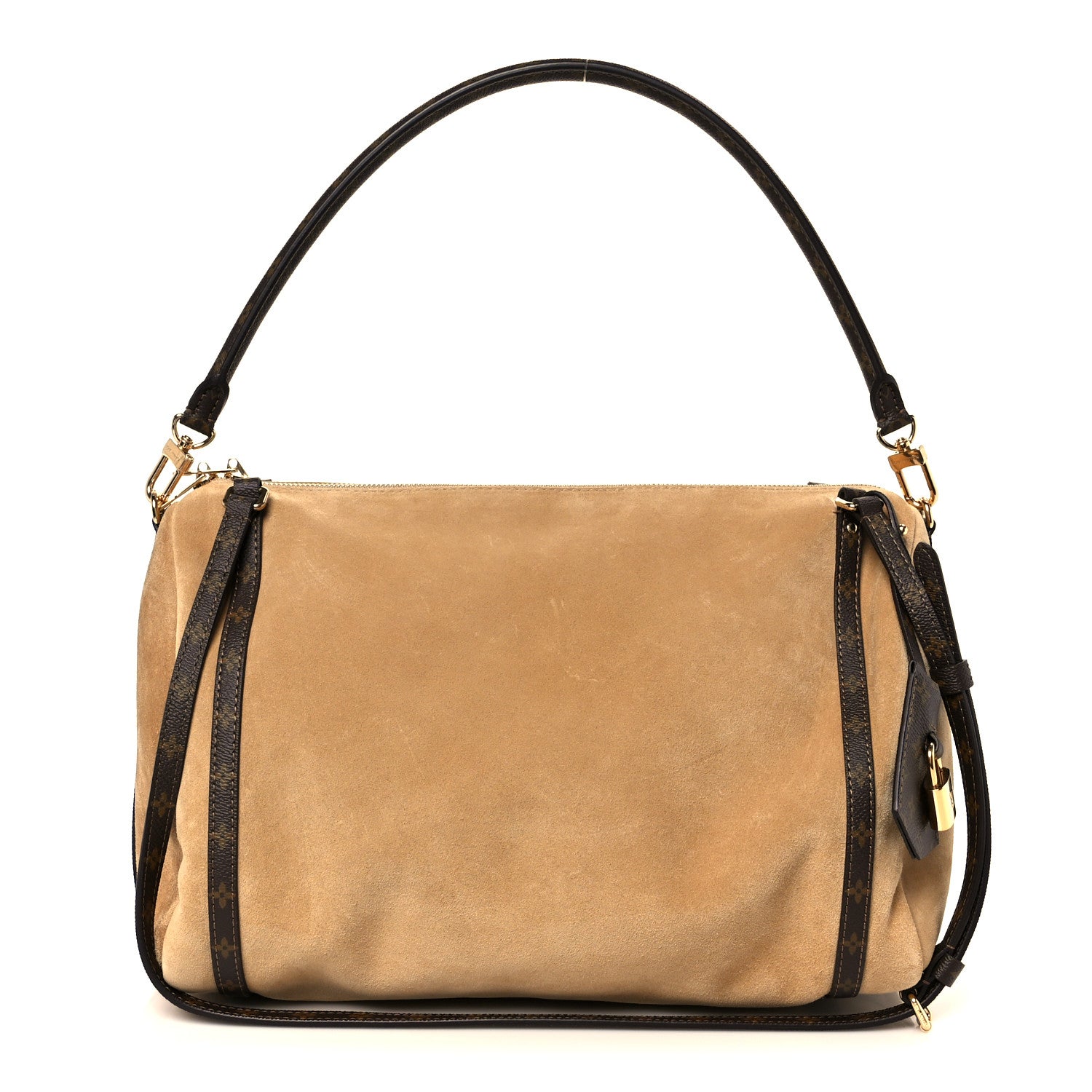 Suede Monogram Express MM Hazelnut